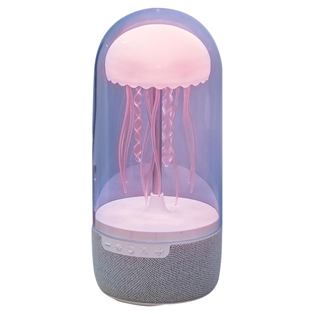 Creative Colorful Jellyfish Lamp Bluetooth-Compatible Speaker HiFi Stereo LED Jellyfish Light 1800mAh Floating Jellyfish Speaker