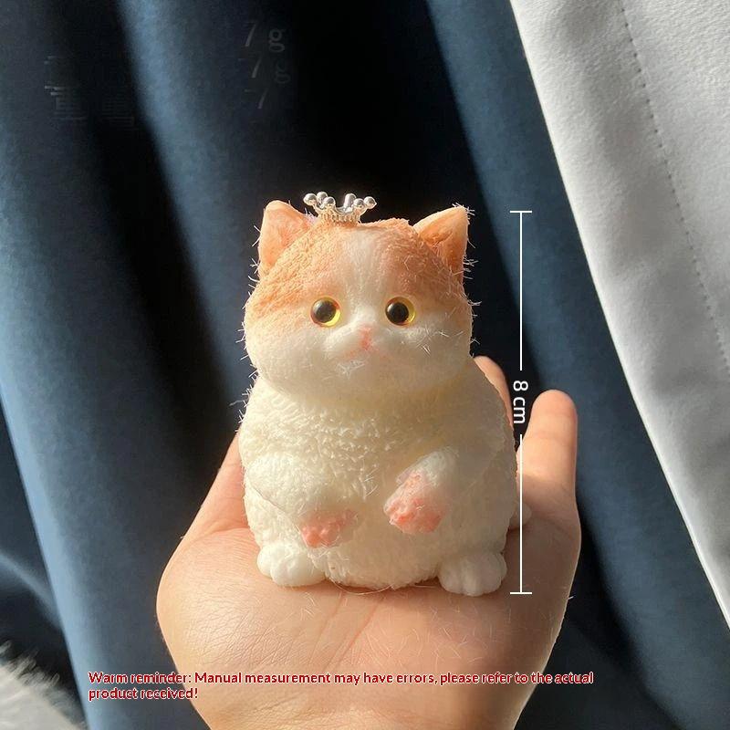 Kawaii Katze Dekompressions-Quetschspielzeug Weiches Silikon Stress-Angst-Linderer Fidget-Spielzeug für Autismus Sensorische Kinder Geschenke