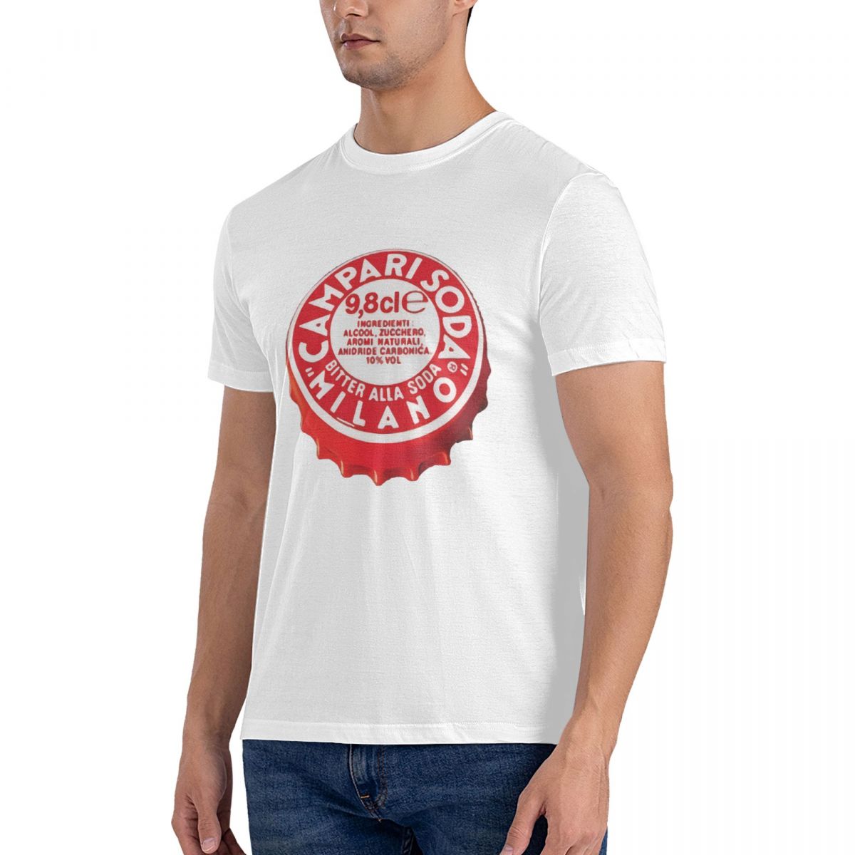 

Unisex T shirt 10 Colors Campari Soda Cap Drink Bartender Print Men Tee Shirts Top Y2k Harajuku Tops Street Fashion Short Sleeve S