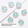 26pcs / Bag   English Letter Pendant Metal Round Pendant for Jewelry Making Craft