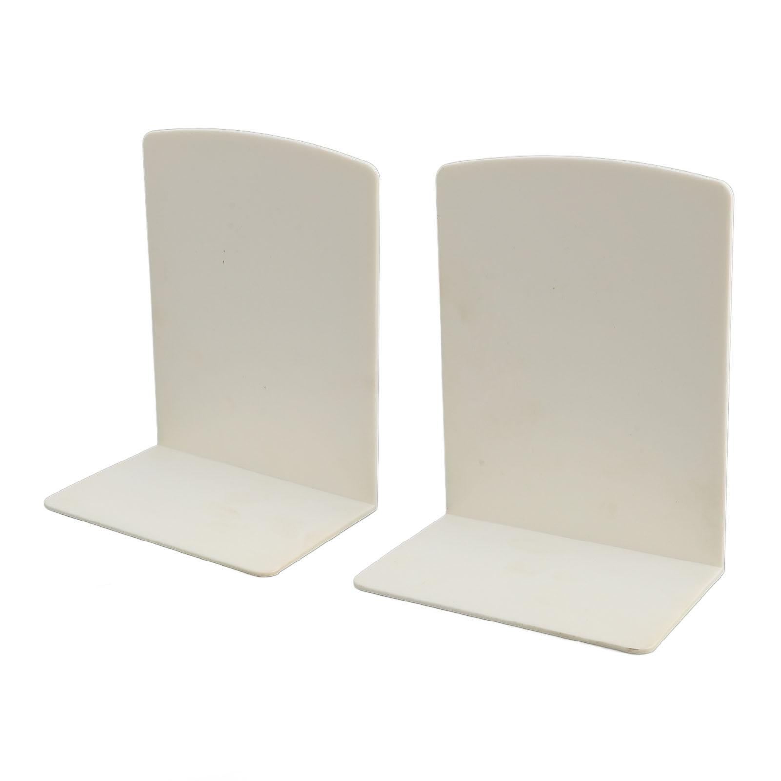 

2 шт. Белый пластиковый держатель для книг, простой и современный держатель для книжной полки, настольный файл для книг, журнал