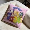 Popular TTeletubbiesed Cushion Cover Soft Decorative Pillow Case Suitable for Bedroom Sofa Car Travel Use