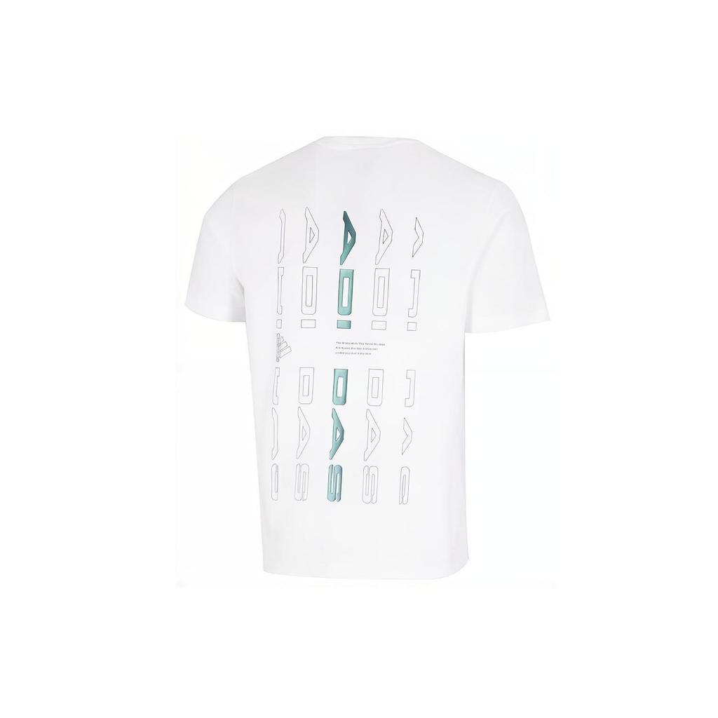 Adidas JF SS Tee 2 Logo Casual Round Neck Short Sleeve T-Shirt Men Tops White HM2979