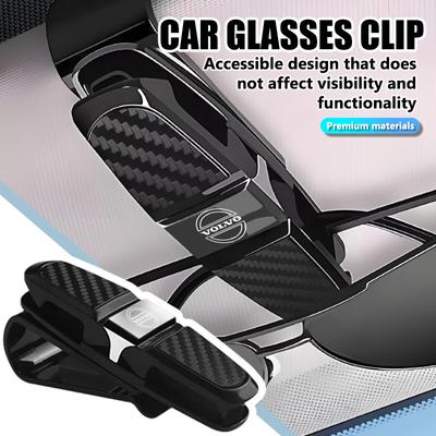 Car Sun Visor Glasses Fastener Clip Ticket Sunglasses Holder For V50 S60 XC60 S40 XC40 XC90 V60 S80 S90 V70 XC70