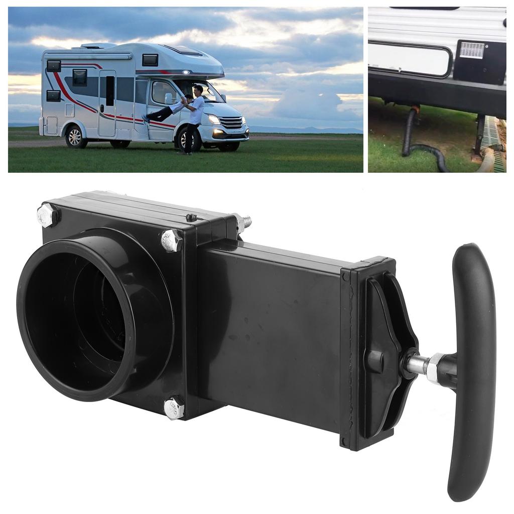 50mm RV Drain Valve Dump Waste Sewer ABS Valve for Outdoor Accessories for Caravan