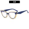  New Fashion TR90 Cat Eye Women Anti Blue Light Glasses Frame Retro Men Optical Luxury Eyewear
