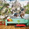 Wallpaper Cartoon Children Wallpaper 3D Stereo Dinosaur Backdrop Wall Decor 3D Wall Mural