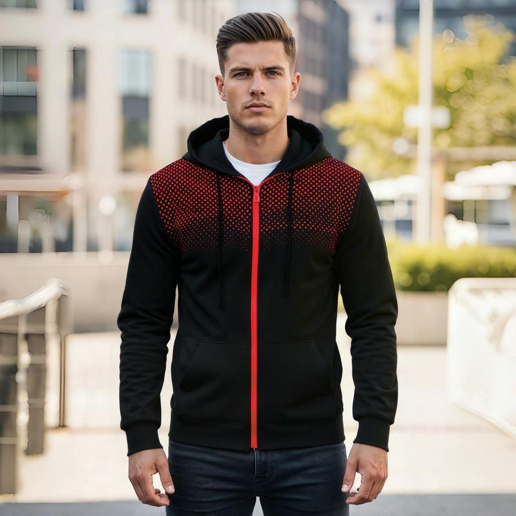 Modă sport casual pentru bărbați toamnă-iarnă, cardigane cu fermoar, hanorace cu glugă, palton pentru bărbați tineri