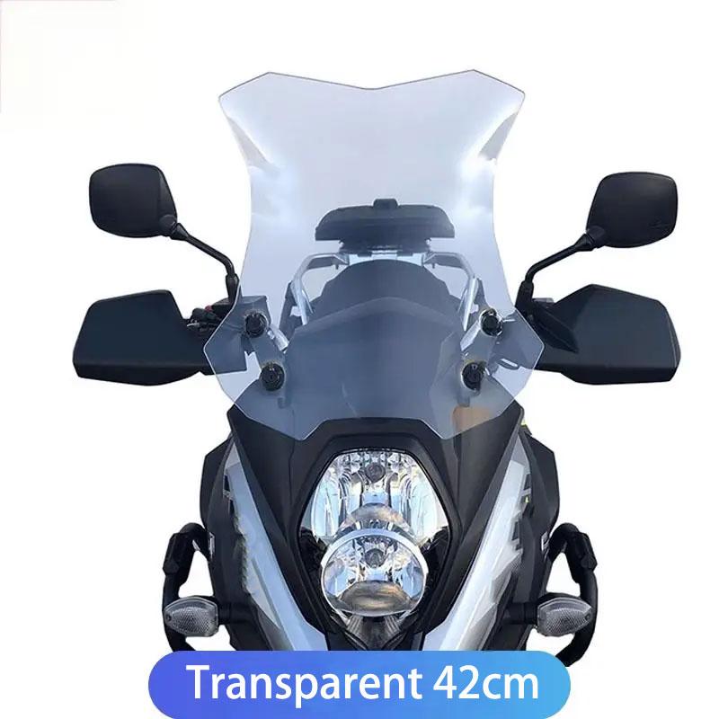 For Suzuki DL650 Modified Heightened Windshield Front Cool Race Windshield Motorcycle Windshield Thickened Deflector Accessories