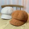 Delicate Wool Blended Hat  Thickened Beret Large Brim Octagonal Hat for Women Trendy Autumn and Winter Fashionable and Warm for Women