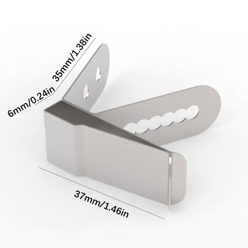 Stainless Steels Food Probe Clip Heat Resistant Professional Thermometers Clamp Temperature Meter Pot Clip Holder