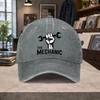 Mechanic Craftsman Printed Washed Baseball Cap Unisex Adjustable Retro Casual Hat For Outdoor Daily Wear Gift