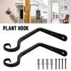 Wrought Iron Plant Support Hanger Multi-purpose Hanging Plant Brackets  Balcony