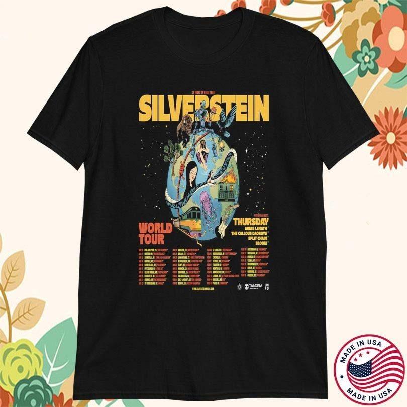 

Silverstein 25 Year Of Noise World Tour 2025 Tshirt S048 Unisex T-Shirt XL