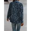 Women Fall Fashion Leopard Print Button Long Sleeve Jacket