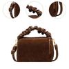 Women Shoulder Bag Lightweight Fashionable Suede Purse for Party Travel Work Coffee