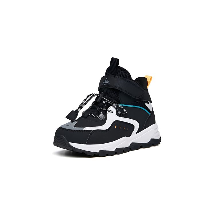 Anta Kids Comfortable Daily Non-Slip Wear-Resistant Warm Casual Shoes Kids Casual Shoes Black White Gray A312149961-1