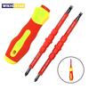 3 In 1 Insulated Screwdriver Set PH1 PH2 Slotted Cross Bits Electrician Tool Kit for Multi Purpose Use