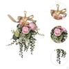 Artificial Floral Swag Flower Teardrop Wreath Decor Sturdy Garland for Wedding Anniversary