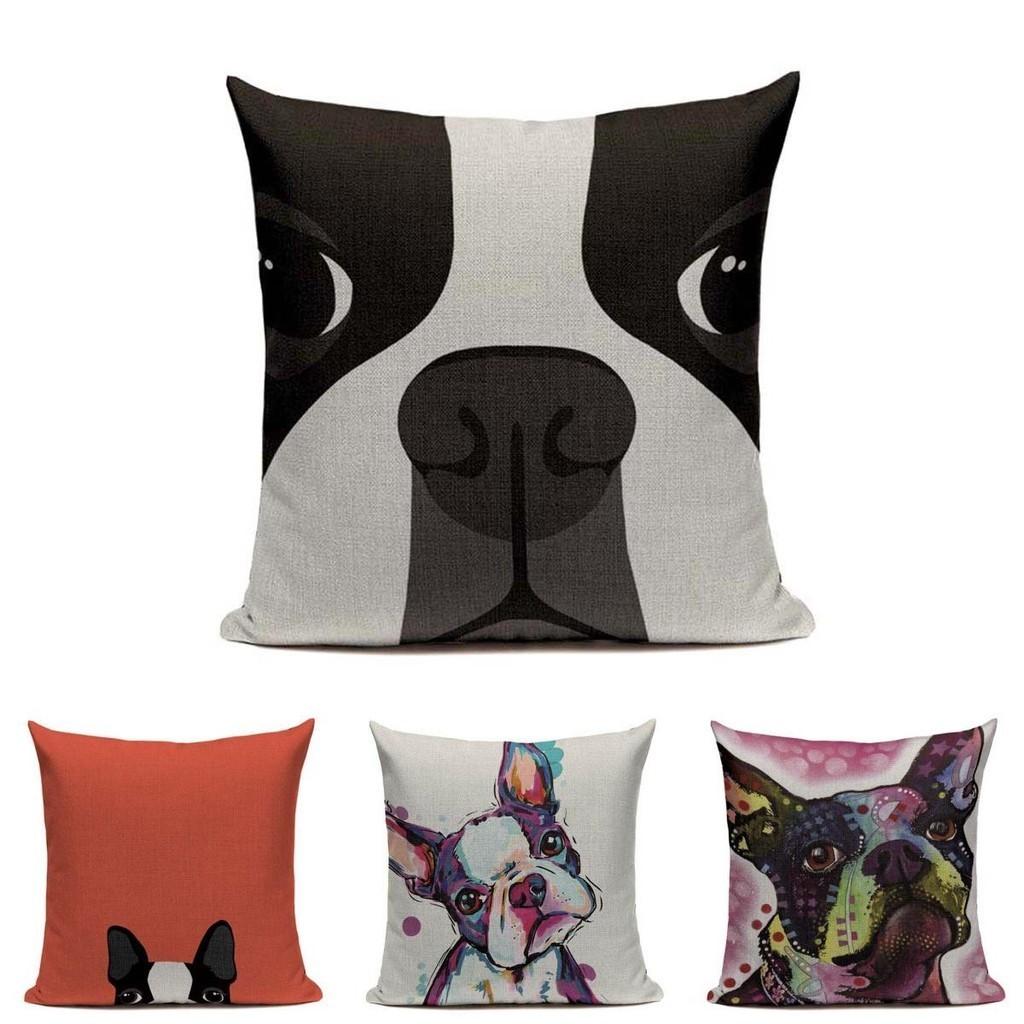 Luxurious Boston Terrier French Bulldog Cushion Pillow Case With Timeless Design