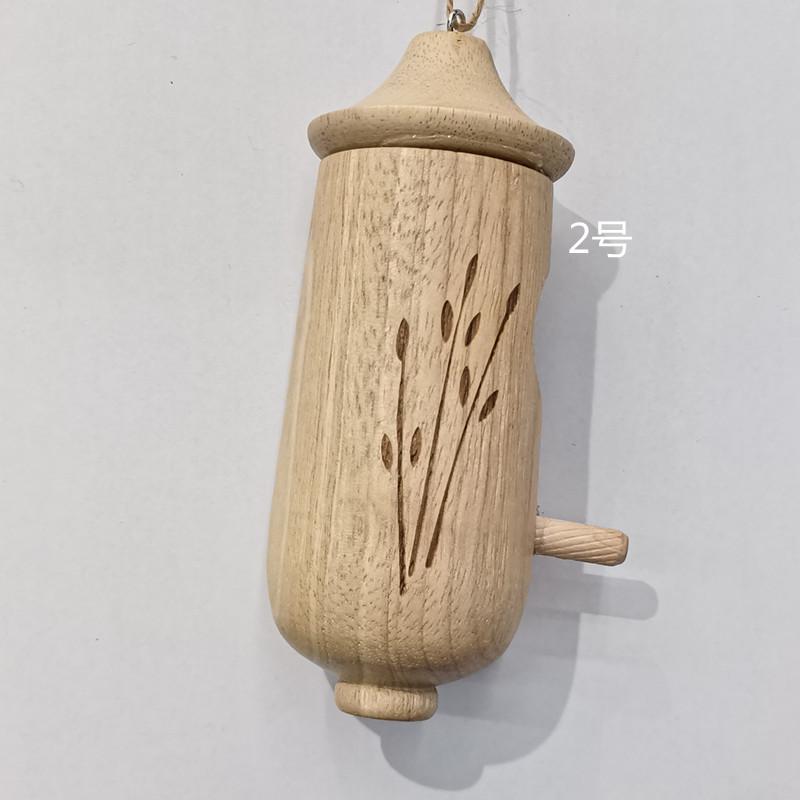 Handmade Wooden Hummingbird House Chalet Hanging Mini Bird Nests Cage for Beautiful Outdoor Patio Garden Decoration Pet Bedroom