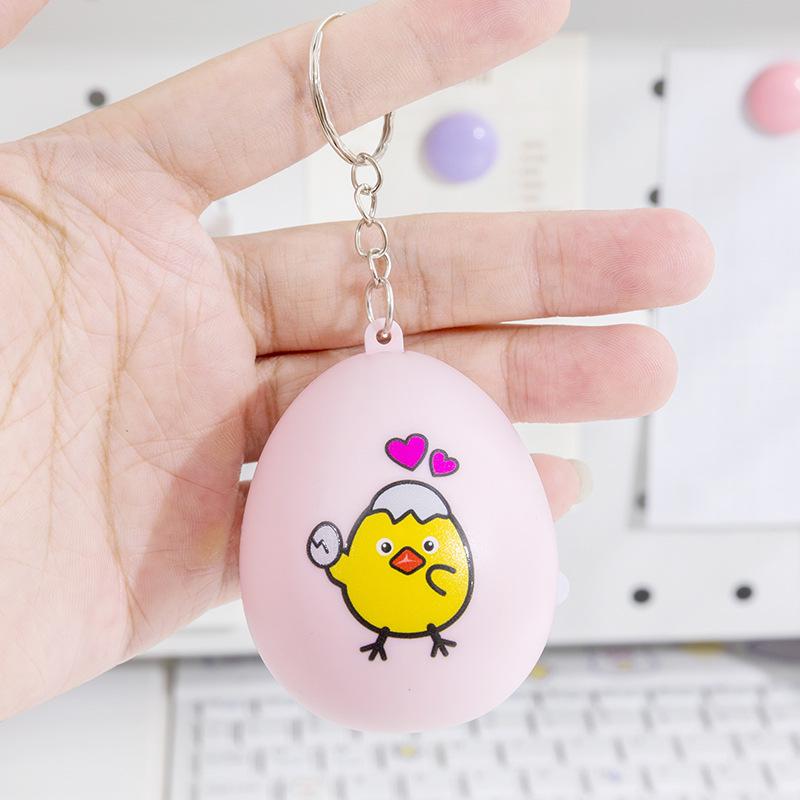 Mini Handheld Flip Egg Tetris Game Console Keychain Pendant
