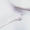 W Letter Necklace for Women Korean Version of Niche Clavicle Chain Clavicle Necklace Temperament Personality Necklace