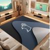 Tappeto in Velluto di Cristallo con Stampa del Derby County Football, Comodo Assorbente d'Acqua Antiscivolo Tappeto per Pavimenti Interni