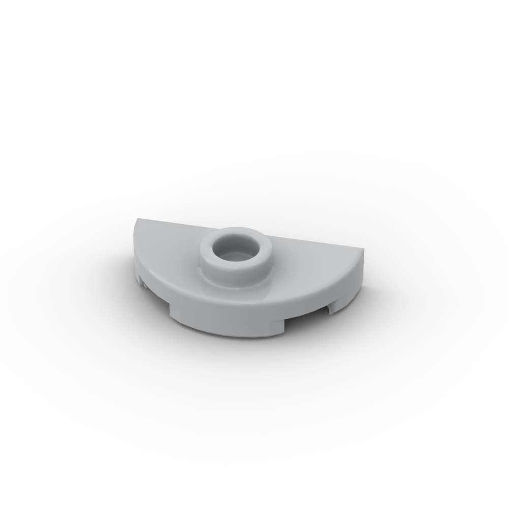 Non-Toxic Moc 10Pcs 1745 Round 1X2 Half Building Blocks Kit Plate With Stud Bricks Particle Puzzle Educational Toys Children Birthday Gift