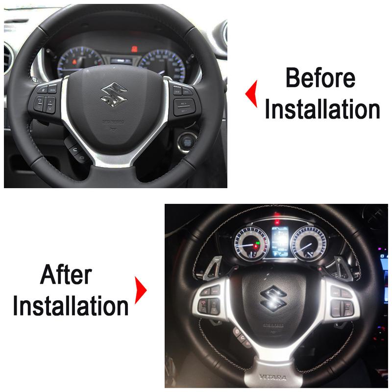 Paddle Shifter Extension For Suzuki SX4 S-Cross Vitara Ignis 2014-2025 Car Steering Wheel DSG Paddle Gear Stickers Accessories