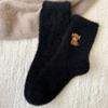 Fleece Thickened Floor Socks Warm Furry Plush Socks Autumn Winter Mid-tube Stockings  Women