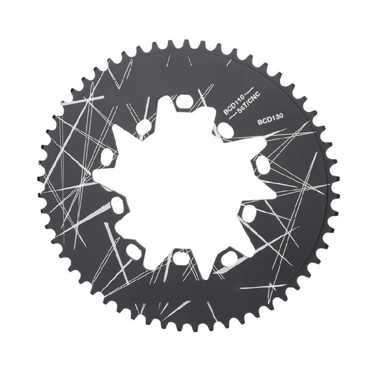 Aluminum Alloy Folding Bikes Ovals Disc Chainring Bicycles Disc Chianset Ovals Chainring Bikes Narrow Wide Chainring