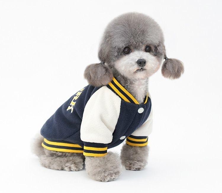 

Pet Clothes Dog Clothes Baseball Uniforms Cute Pet Outfits for Teddy, Schnauzer, Corgi, and Cat Clothing Pet Warm Clothes XS