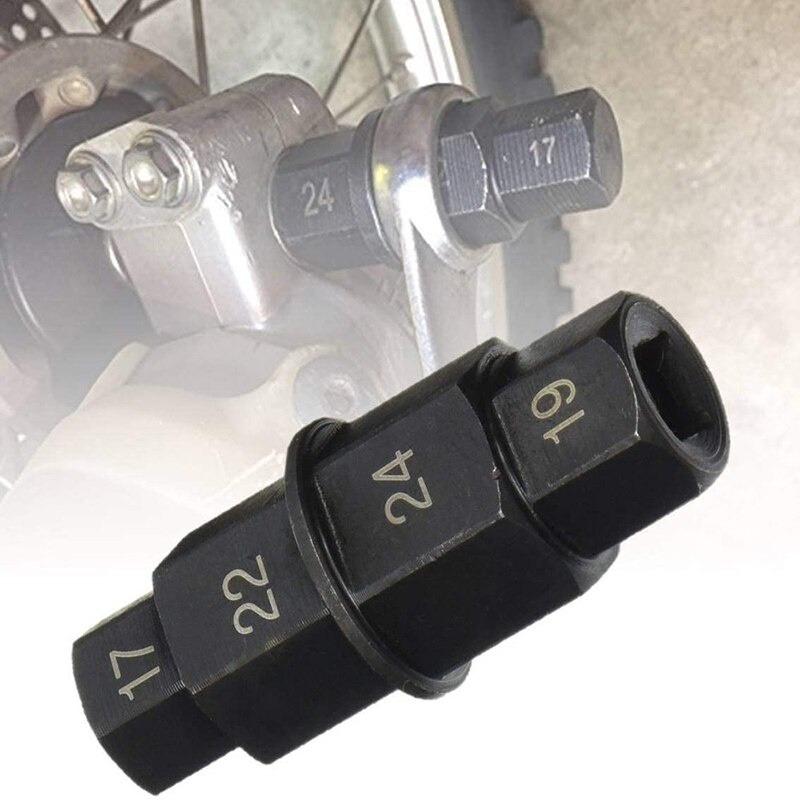 1ks 17 19 22 24mm motocykl přední náprava zadního kola šestihran 17 19 22 24mm náprava šestihranná náprava nástroj pro demontáž vřetena nástroj pro demontáž motocyklové nápravy