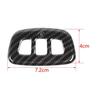 Front Reading Light Switch Cover Trim 1X For Ford Ranger 23-24 ABS Carbon Fiber