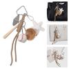Braided Rope Keychain Star Baseball Bag Pendant Charm Fashion Backpack Accessories for Handbag,Purse Decorations Gifts