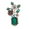 Provence Garden Brooch Vintage Green Mori High-end Plant Brooch Temperament Personalized Jacket Pin