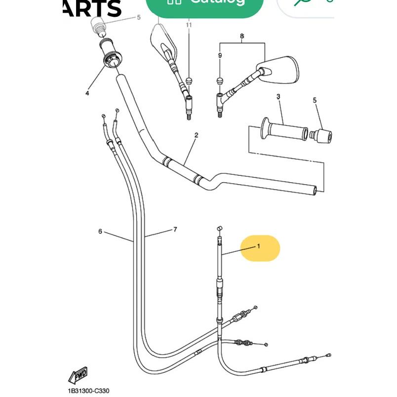 Clutch Cable Wire Clutch Line Pull Cable For Yamaha FZ6-N Naked FZ6 FZ6-S2 /ABS 2004-2009 -Replaces OE. 1B3-26335-00-00