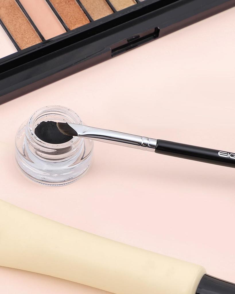 EIGSHOW Eyeliner Gel Eyeliner Makeup Precision Eyeliner for Eyebrows and Curved Bristles 2 Brush, Brush, Eyelids, Ultra-Thin (E865, Pieces)
