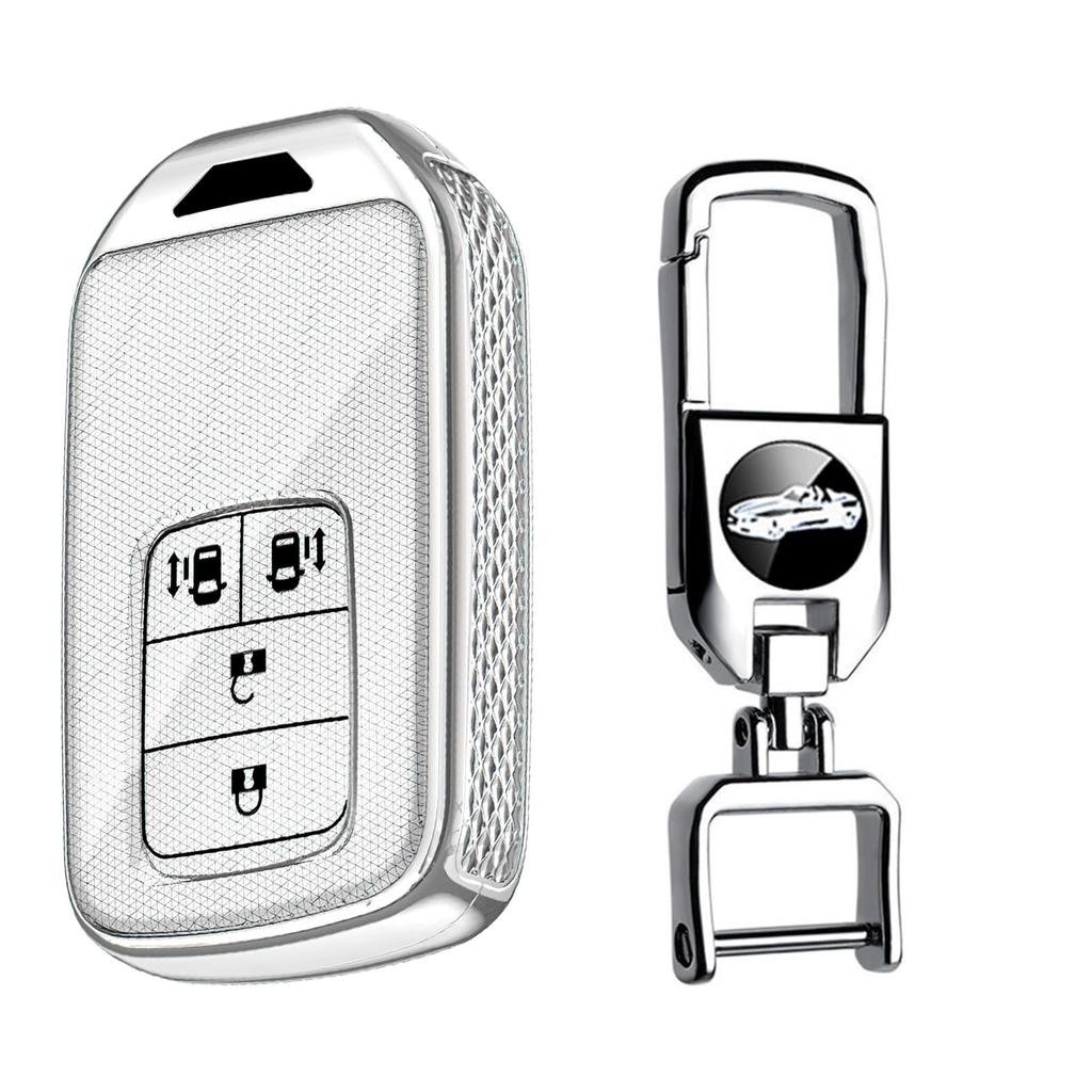 KUNIO Honda Dedicated Double-Sided Slide Key Case, Key Holder, Key Cover, For Cars, Fall