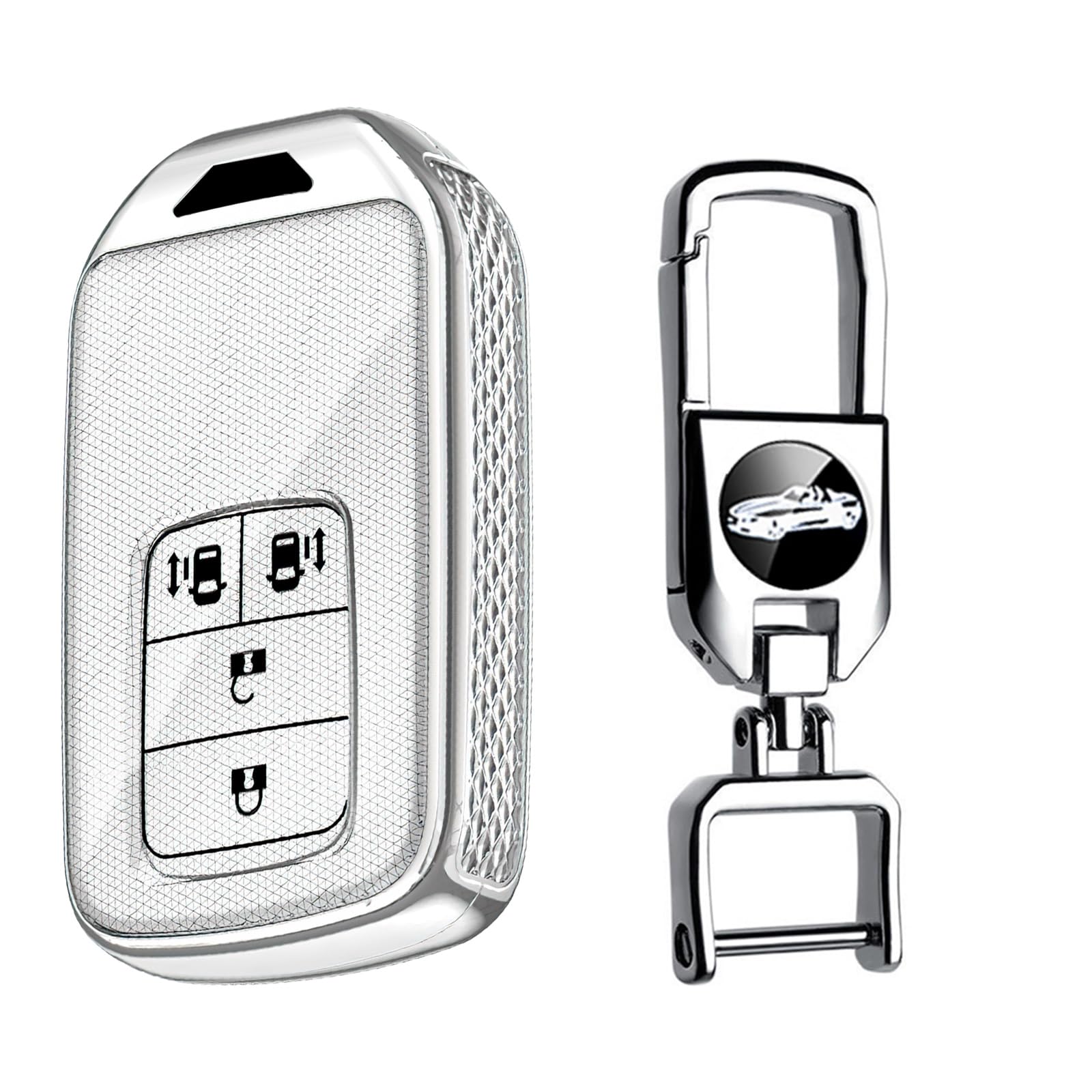 

KUNIO Специальный двусторонний слайдер-кейс для ключей Honda, держатель для ключей, чехол для ключей, для автомобилей, осень pink розовый