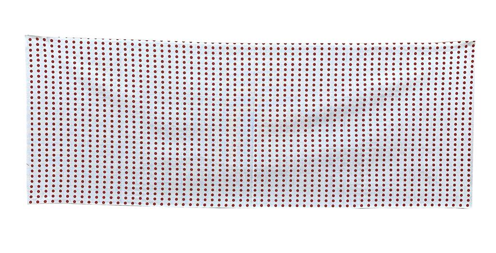 Set mit 10 Tenugui, ca. 34 x 90 cm, bohnengefärbte Handtücher, (rot)