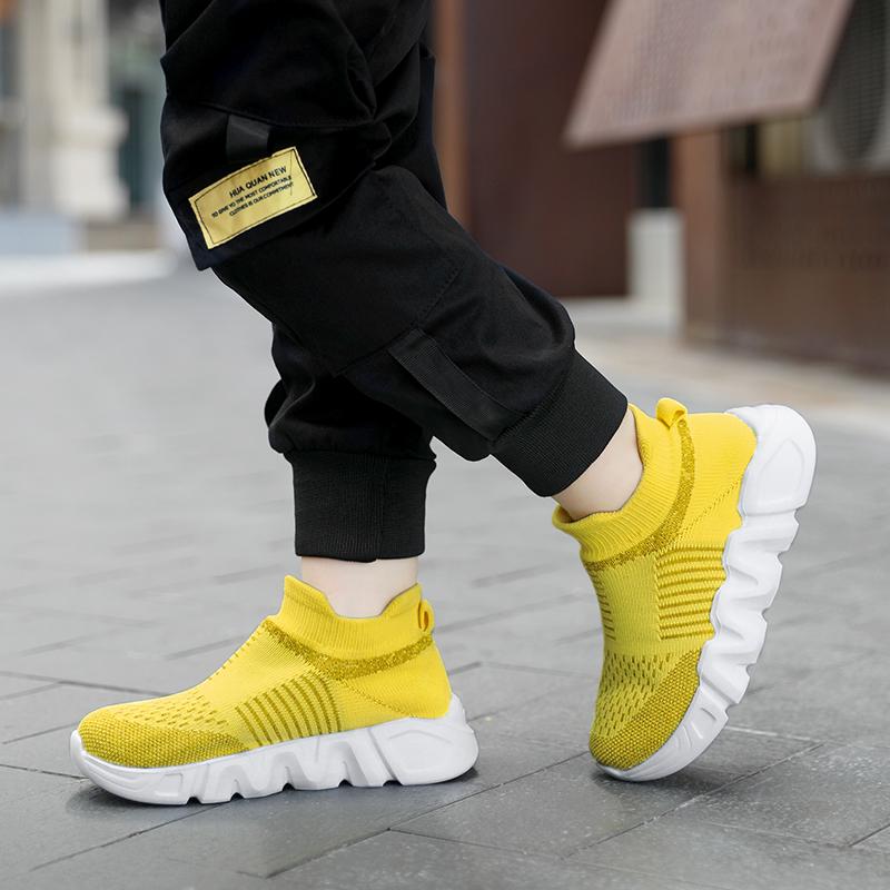 Fashion Simple Design Children Boys Shoes Casual Knitting Shoes Breathable Sneakers Popular Girls Cmfortable Baby Shoes
