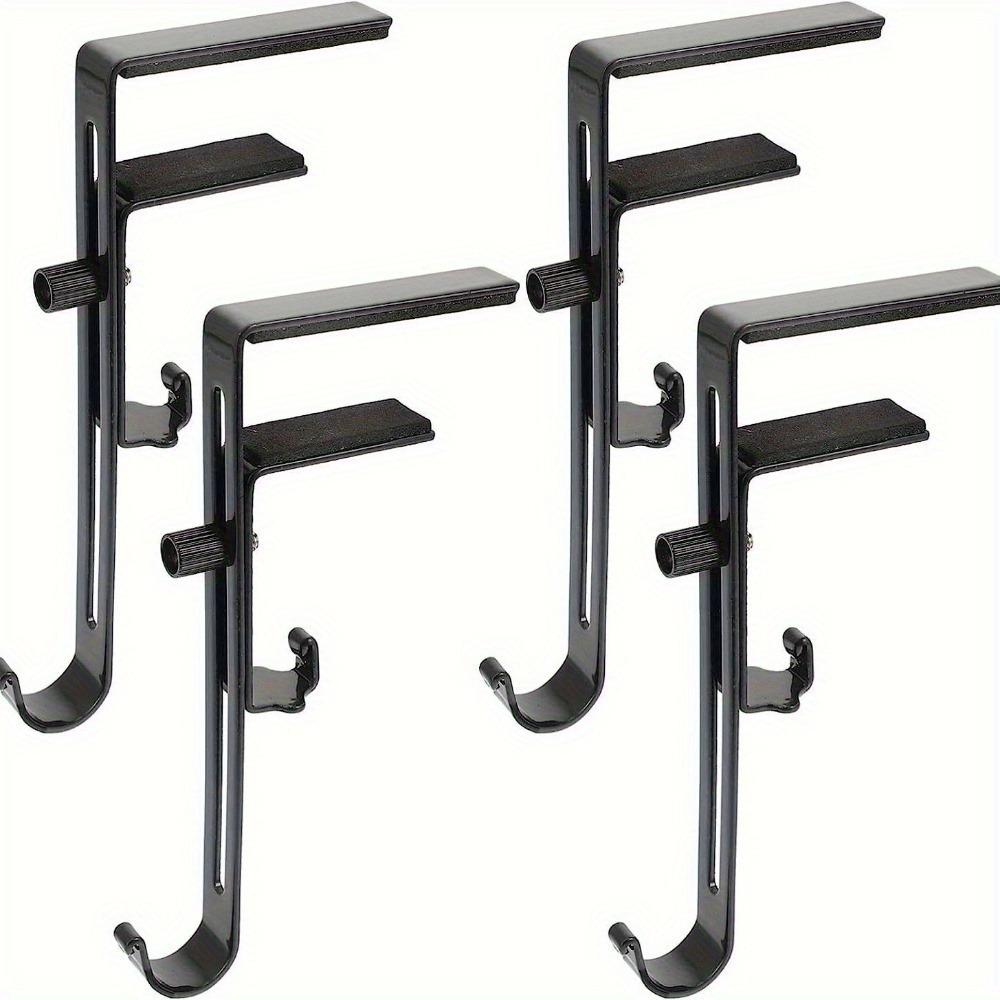 2Pcs/4Pcs Mantel Decorations Hook Up Stocking Hooks for Fireplace Christmas Stockings Holder Xmas Decorate Black Holders Mantle Hanger