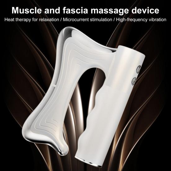 Electric Muscle Scraping Tool with 3 Modes LED Display Vibration Massage Scraper for Deep Tissue Relaxation Fast Charging Muscle Tension Relief Device