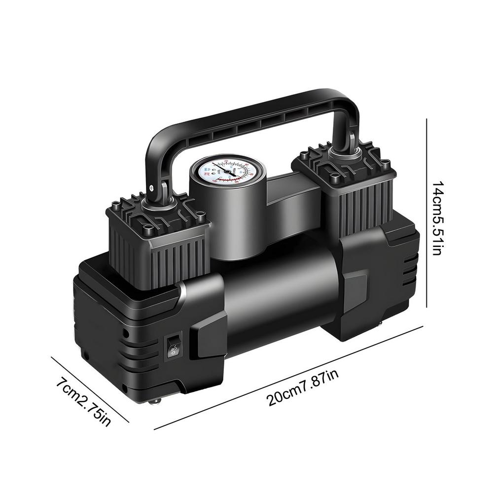 

Автомобильный шинный компрессор универсальный электрический воздушный насос для накачивания шин портативный воздушный компрессор с манометром для автомобилей внедорожников грузовиков