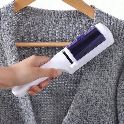 1pc Portable Lint Roller For Clothes, Static Brush And Dry Cleaning Sticky Hair Remover