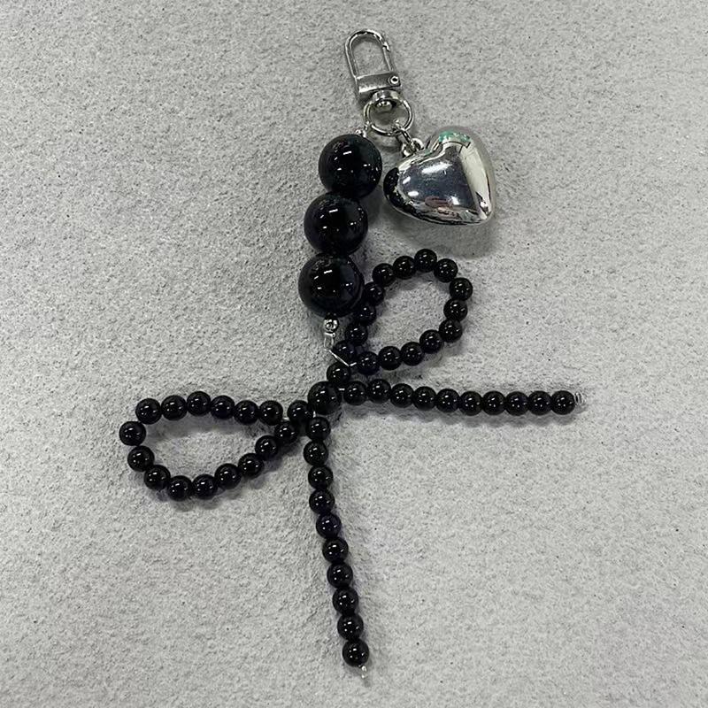 Stil Ins Bowknot Perle Breloc Metal Dragoste Telefon Pandantiv Husă Căști Charms Geanta Decor Breloc Mașină