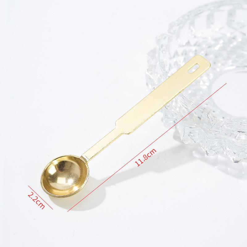 Non-stick Sealing Wax Spoon Set with Wax Granules & Sticks