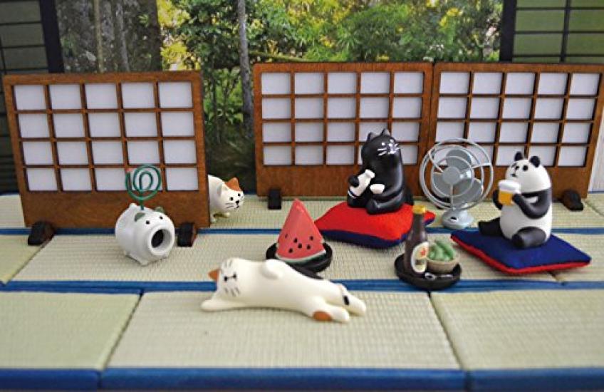 Decor Corporation Concombre Tatami Mat, Size Approx. W13.1 D6.7 H0.8 ZCB-78137